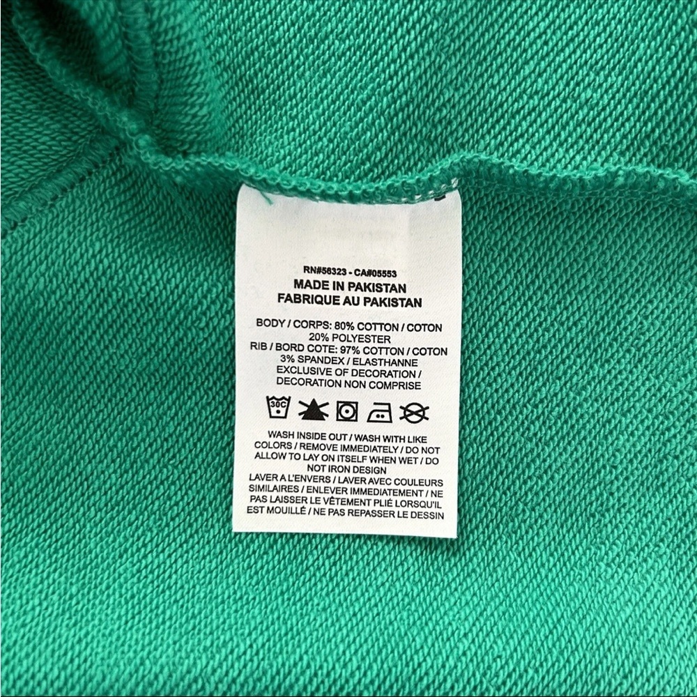NIKE Vibrant Green Cropped Hoodie - Picture 8 of 9